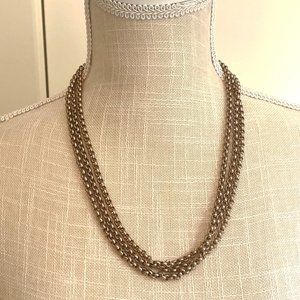 Dark Gold Tone 68" Rolo Chain Necklace